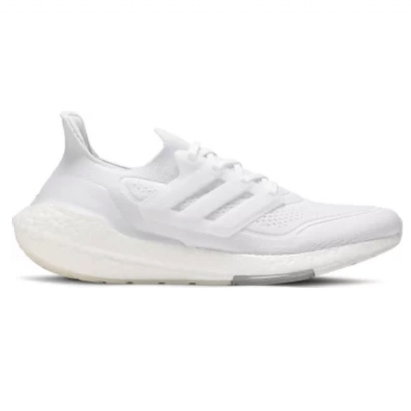 Nwt Adidas Ultraboost 21 triple white FY0379 running shoes main image 4